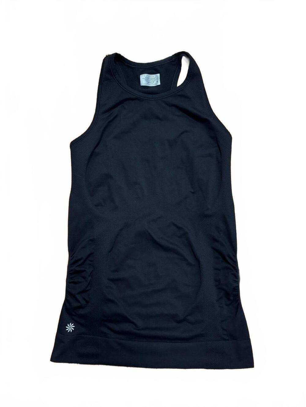 Athleta With Ease Cinched Women's Black Racerback Athletic Tank Top Size M